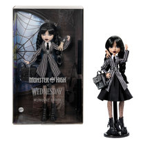 Monster High x Wednesday Szkolny mundurek, Lalka kolekcjonerska, Zabawka dla dzieci 6+ HXJ04