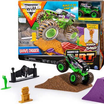 Monster Jam, arena z autkiem Grave Digger, zestaw