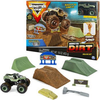 Monster Jam, auto z piaskiem kinetycznym Soldier Fortune, zestaw - Monster Jam