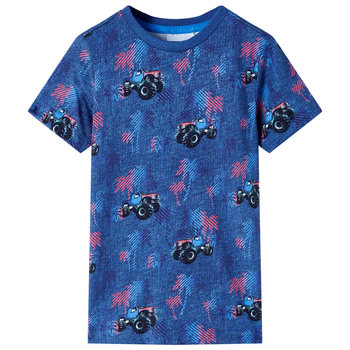 Monster Truck Kids T-shirt 128, ciemnoniebieski, 1 - Zakito Europe