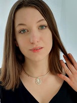 Monstera zawieszka średnia biała