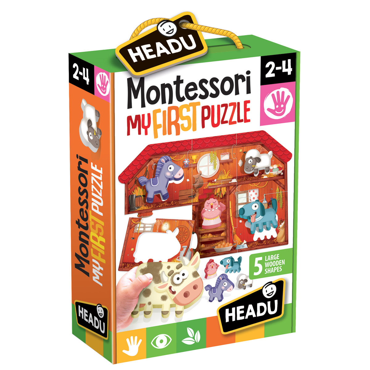 Zdjęcia - Puzzle i mozaiki Montessori, Moje pierwsze puzzle Farma