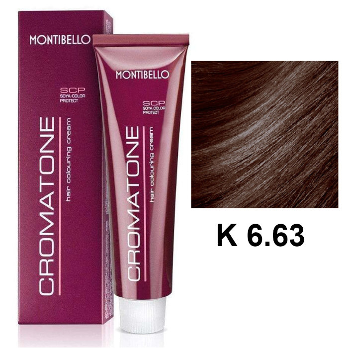 Zdjęcia - Farba do włosów Montibello Montibello Farba CROMATONE K nr.6.63 60ml