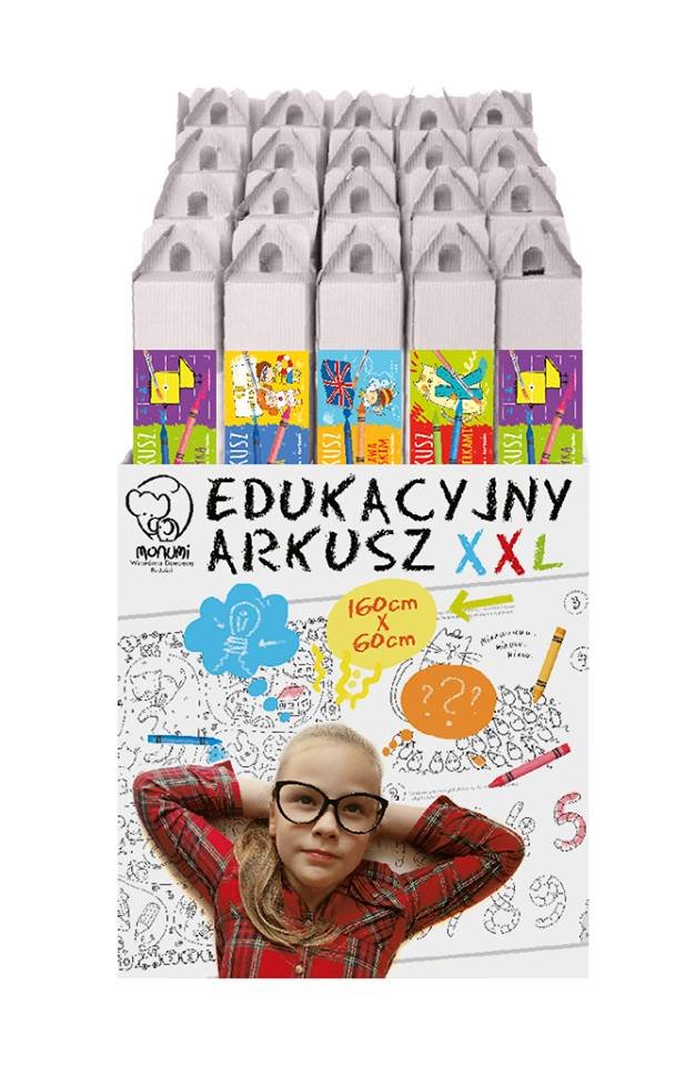 Monumi, arkusz edukacyjny My First ABC Zabawa z językiem angielskim XXL