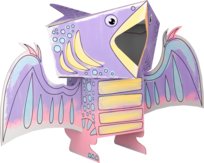Monumi CUBE HEAD dino - Pterodaktyl - Złóż I Pokoloruj Monumi