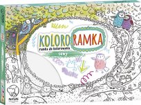 Monumi, zestaw kreatywny Kolorowanka Ramka Do Zawieszenia - Sowy