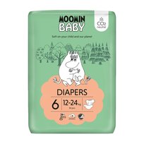 MOOMIN BABY PIELUSZKI EKO DIAPERS 6 34 SZT. 12-24KG (WCZEŚNIEJ MUUMI)