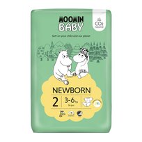 MOOMIN BABY PIELUSZKI EKO NEWBORN 2 56 SZT. 3-6KG (WCZEŚNIEJ MUUMI)