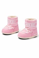 MOON BOOT DZIECIĘCE ŚNIEGOWCE RÓŻOWE Z LOGOWANIEM 21-22 2I1C Moon Boot