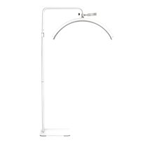 Moon - Kosmetyczna Lampa Stojąca W Kształcie Półksiężyca, Biała