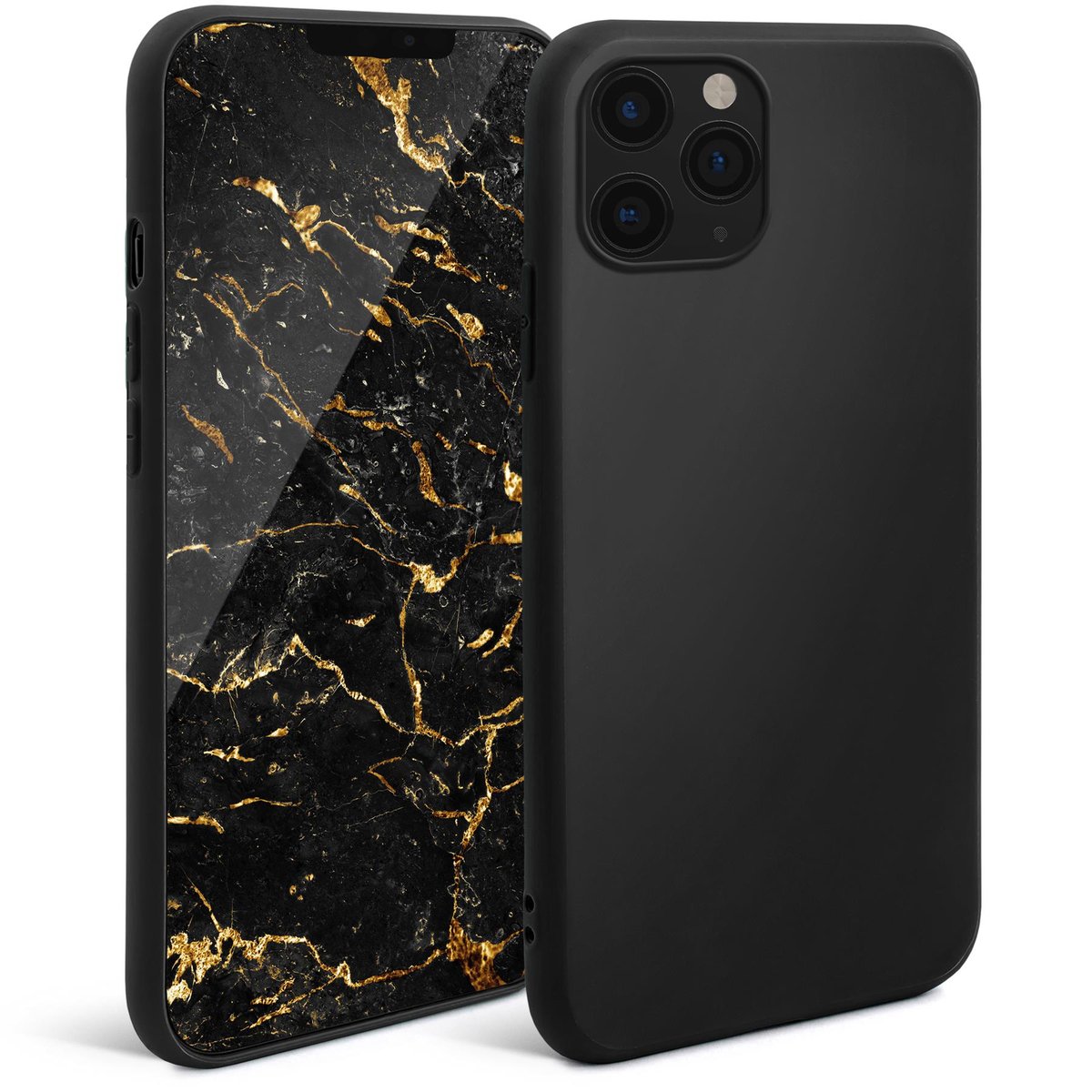 Moozy Cover Flip Magnetica Per IPhone 6 E 6s - Custodia Libro In Ecopelle Nera Con Porta Carte E Cavalletto - 2