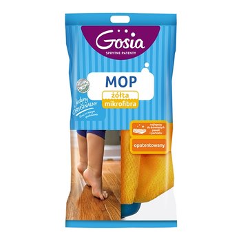 Mop do podłogi GOSIA żółta mikrofibra, zapas - Politan