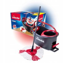 Mop Obrotowy Zestaw Komplet z Drążkiem + Wiadro + Wyciskacz Vileda Turbo
