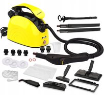 Mop parowy odkurzacz parowy 1500W 10 akcesoriów do dywanów szyb i tapicerki