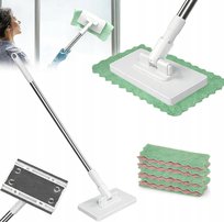 MOP PLASKI NA SUCHO I MOKRO Z KIJEM TELESKOPOWYM DO MYCIA CZYSZCZENIA