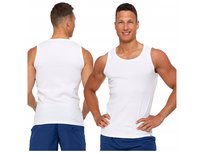 Moraj Top Męski Bez Rękawów Bawełniany Podkoszulka Męska Klasyczna Gładka Biały M
