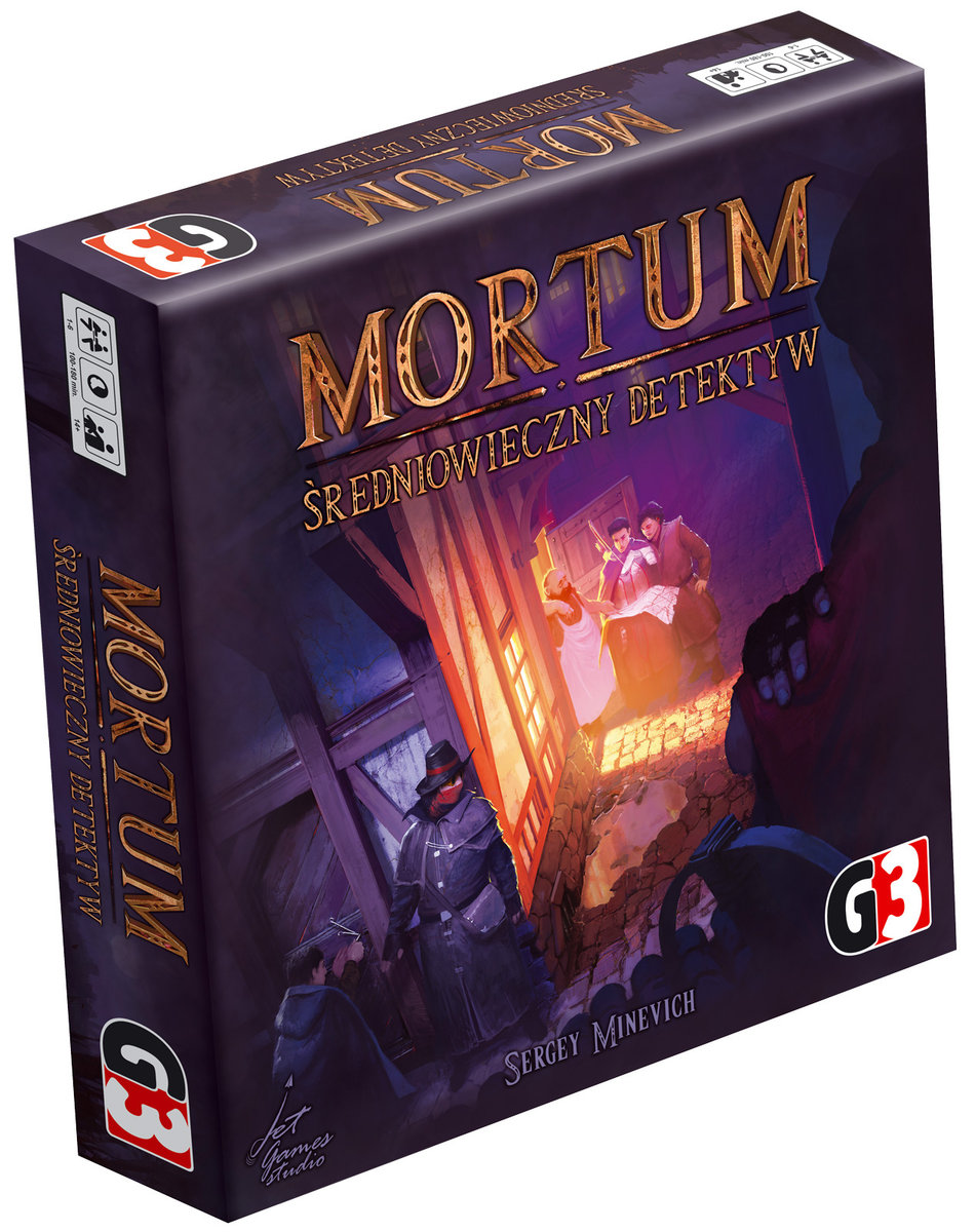 Mortum. Średniowieczny detektyw (G3), gra planszowa, strategiczna, G3