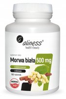 Morwa biała 4:1 z cynamonowcem i chromem 500 mg suplement diety || Aliness