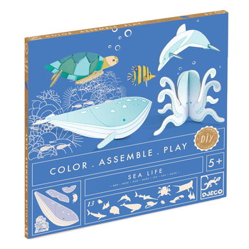 Morze - Zestaw Kreatywny Do Tworzenia I Kolorowania Djeco  5 Lat + - Djeco
