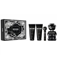 Moschino, Toy Boy zestaw woda perfumowana spray 100ml + woda perfumowana spray 10ml + żel pod prysznic 100ml + balsam po goleniu 100ml