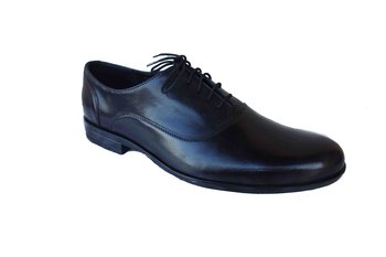 Moskała skórzane półbuty meskie czarne 40 - Polskie buty