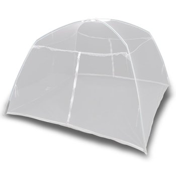 Moskitiera namiotowa, 200x120x130 cm, włókno szklane, biała - vidaXL