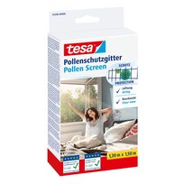 Moskitiera okienna tesa® Pollen Screen antypyłkowa 1,3m x 1,5m, czarna TESA