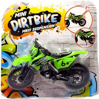 Motocross Dirt Bike. Zielony -18 Cm