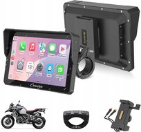 Motocyklowy ekran Carpuride W702S Carplay/Android Auto uchwyt BM05 nowy