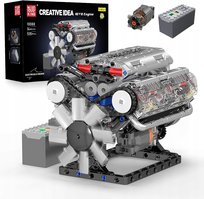 MOULD KING 10088 KLOCKI TECHNIC V8 SILNIK BENZYNOWY 535 el. DO SKŁADANIA