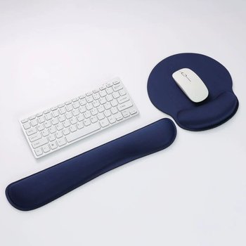 Mouse pad wrist pad ergonomic design armrest fatigue relief armrest style 2-piece set not easy to move - Other Ocean Interactive