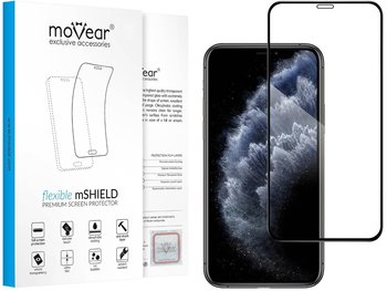 moVear flexible 3D PRO - Pancerne szkło hybrydowe do Apple iPhone 11 Pro / Xs / X (5.8") na Cały Ekran | Premium, fullGlue, 8H+ - moVear