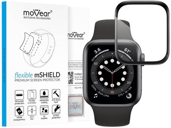 moVear flexible 3D PRO - Pancerne szkło hybrydowe do Apple Watch 3/2/1 (42mm) (1.65") na Cały Ekran | Premium, fullGlue, 8H+ - moVear