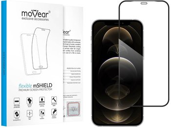 moVear flexible - Pancerne szkło hybrydowe do Apple iPhone 12 Pro Max (6.7") na Cały Ekran | Premium, fullGlue, 8H+ - moVear