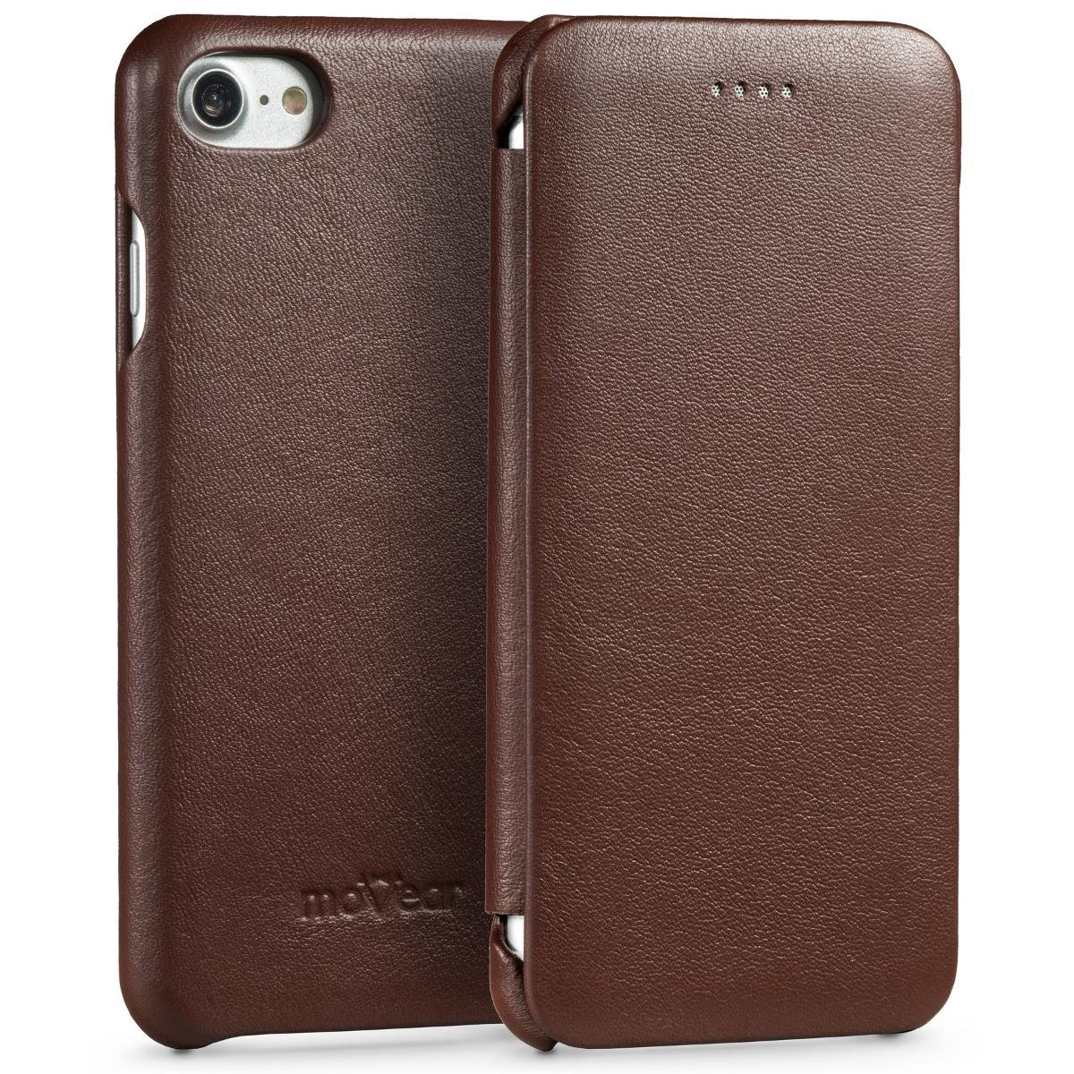 MoVear Flipside-Case Aus Nappaleder Für Galaxy S20 – Mit Mikrofasertuch & Kabelloser Ladefunktion