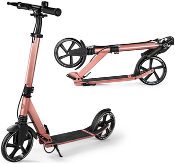 Movino, hulajnoga miejska COMFORT+, różowa, amortyzowana, koła 200 mm, hamulec ręczny, ABEC-7 - Movino