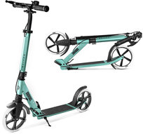 Movino, hulajnoga miejska COMFORT+, zielona, amortyzowana, koła 200 mm, hamulec ręczny, ABEC-7