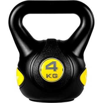 Movit Hantle Kettlebell - 4 Kg, Czarno / Żółty - Movit