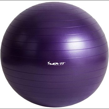 Movit, Piłka gimnastyczna z pompką, fioletowa, 75 cm - Movit