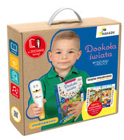  Mówiąca książka interaktywna „Dookoła świata. Wyszukaj i policz” (zestaw z piórem Kakadu)