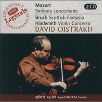 Mozart: Sinfonia Concertante/Bruch: Scottish Fantasia; Hindemith: Violin Concerto Moscow Philharmonic Orchestra, Jascha Horenstein, Igor Oistrakh, Paul Hindemith, Kirill Kondrashin, London Symphony Orchestra, David Oistrakh