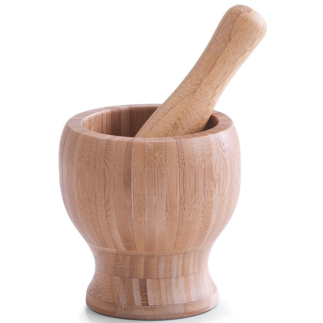 Moździerz kuchenny ZELLER Bamboo z tłuczkiem, 12x12 cm