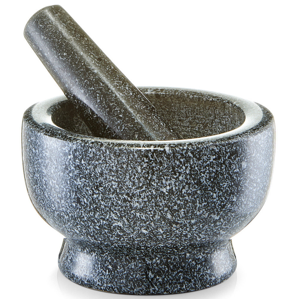 Moździerz kuchenny ZELLER Granit z tłuczkiem, 13x8 cm