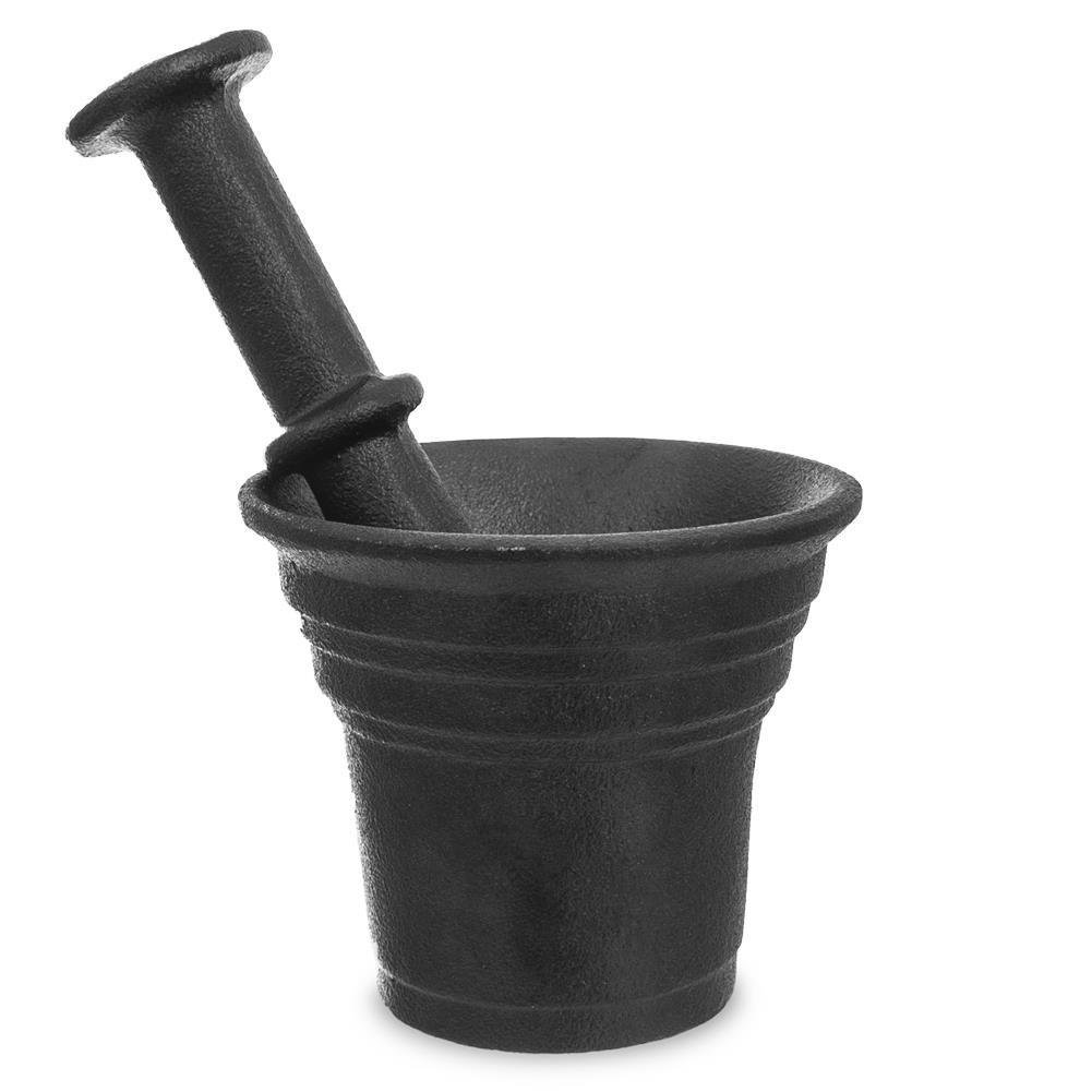 Moździerz ŻELIWNY do przypraw czarny 10,5 cm