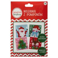 Moziaka Pompon, Creative Christmas, Świąteczna, Mikołaj