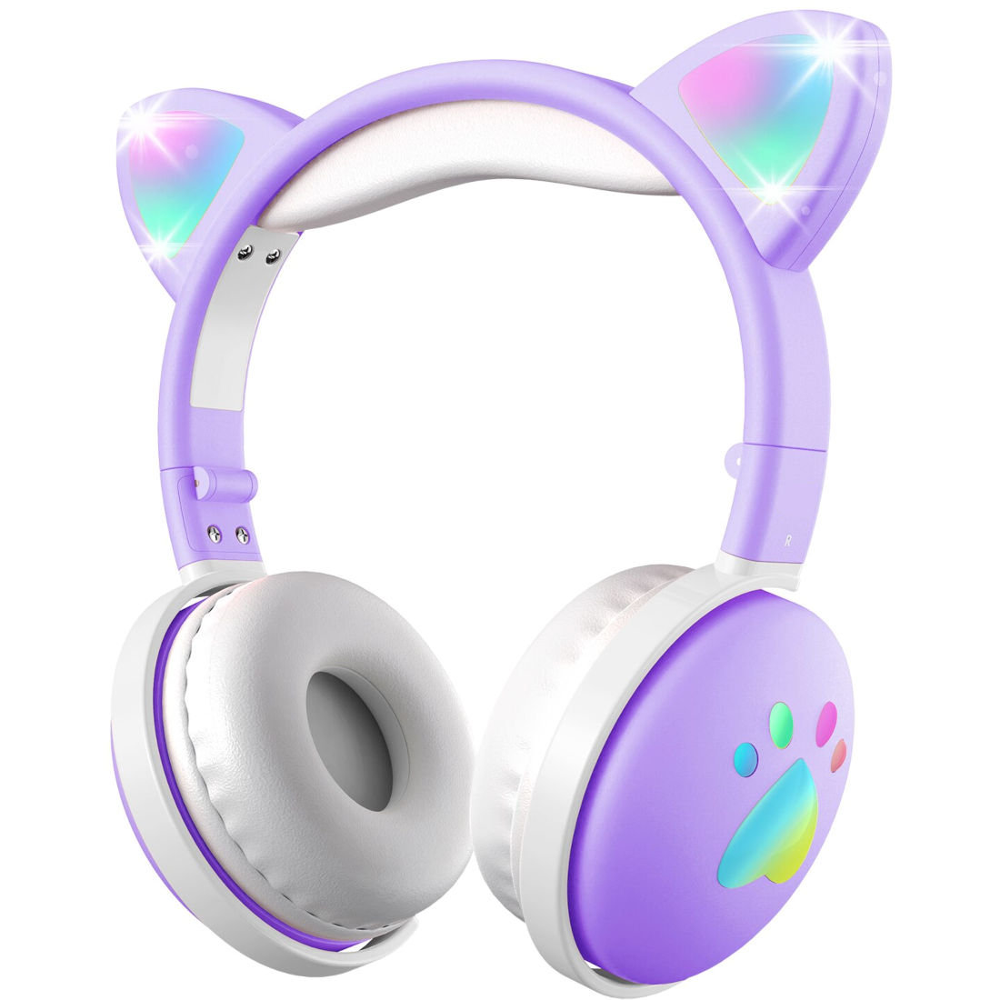 Фото - Навушники Mozos KID DOG fioletowe słuchawki nauszne bluetooth dla dzieci 