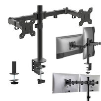 MOZOS MS03 podwójny uchwyt biurkowy do monitorów 17″-32″ Mozos