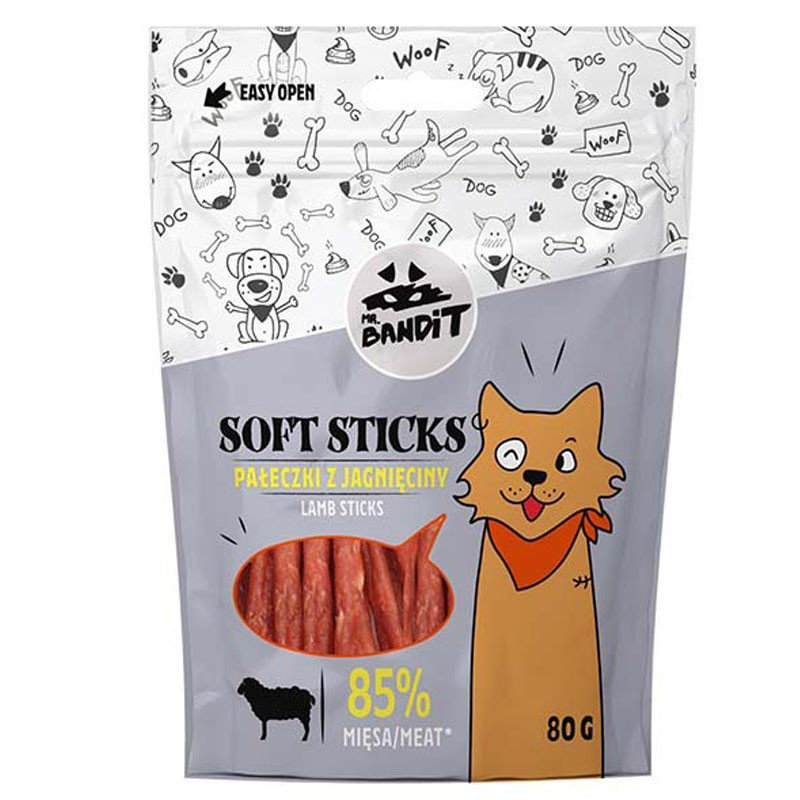 Mr. Bandit SOFT STICKS Pałeczki z Jagnięciny Lamb Sticks 80g ...