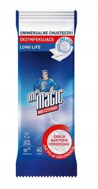 MR MAGIC Ściereczki Uniwersalne Dezynfekujące 40sz - Mr. Magic | Sklep ...