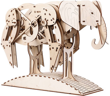 Mr.Playwood, Drewniany Model Puzzle 3D, Słoń - Mr.Playwood